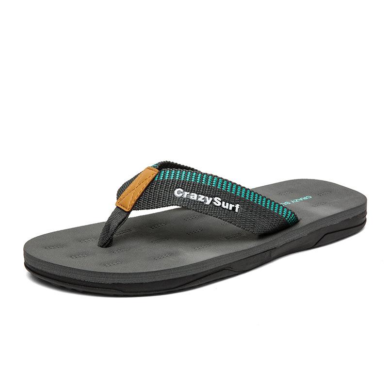Summer flip-flops size 40-45 cool slippers men's feet beach soft bottom trend casual