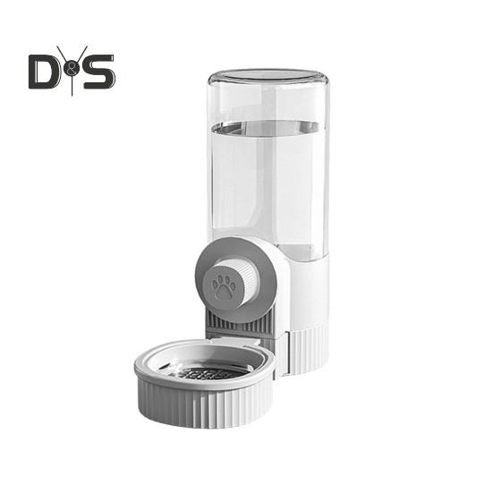 

Подвесная клетка, автоматическая кормушка для домашних животных, 520 мл, дозатор воды для мелких домашних животных, 1200 мл, автоматическая миска для корма для щенков, котят, кроликов, шиншилл, ежиков, хорьков A серый