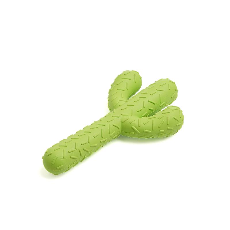 Tooth-cleaning and Teething Dog Simulation Toys, Cactus Self-entertainment and Boredom Little Dog Rubber Large Dog Pet Supplies