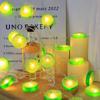 LED-Zitronen-Lichterkette mit Batteriebox für festliche Dekoration und Outdoor-Partys