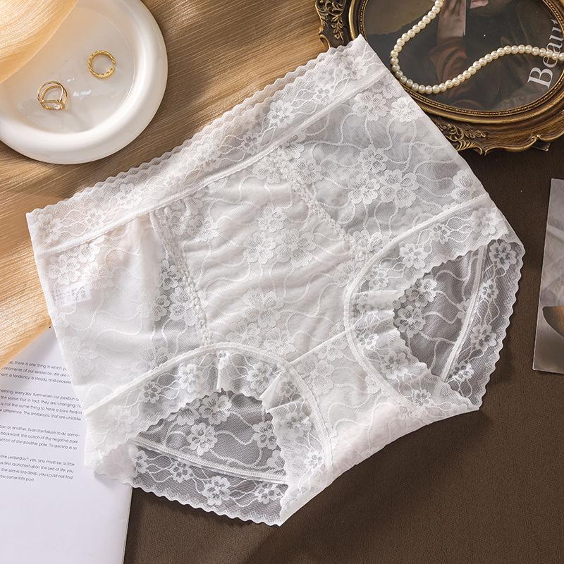 Women's Spring and Summer Thin Style High Waist Breathable Comfortable High Spring Cotton Crotch Underwear