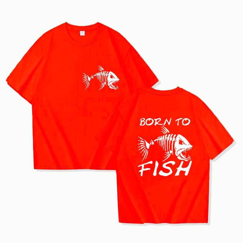 

Рожденный Рыбачить Смешная Футболка Мода Футболки Рыбака Короткий Рукав Смешные Футболки Любителя Рыбалки Повседневная Летняя Мужская Уличная Футболка S