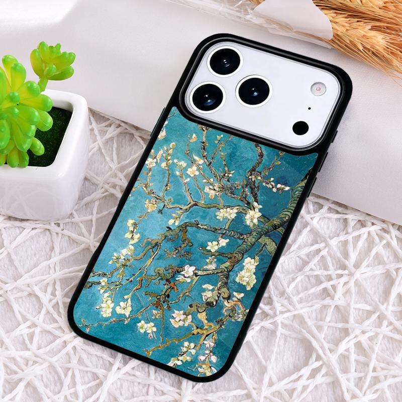 Blossoming Almond Tree Phone Case for iPhone 17 Air 16 15 11 12 14 13 Pro Max Shockproof Cover