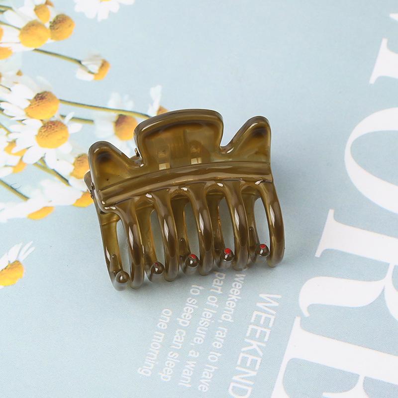 5pcs Mini Hair Claw for High Ponytail, Side Clip with Simple Matte Shine Top Clip for Braided Hair, Trendy Style