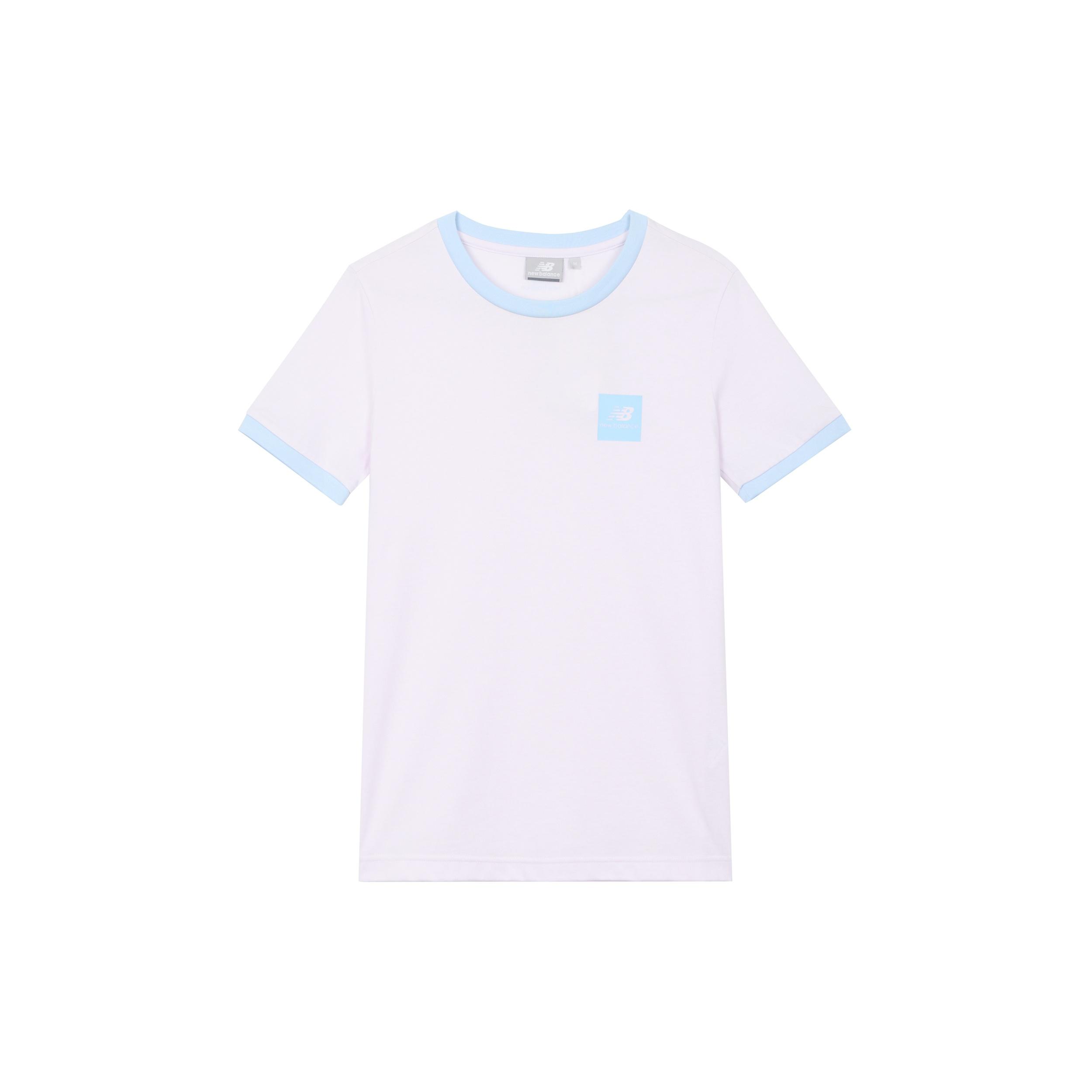 (WMNS) New Balance Sports Round Neck Short Sleeve Pink Women s NEA2E012-PKZ S