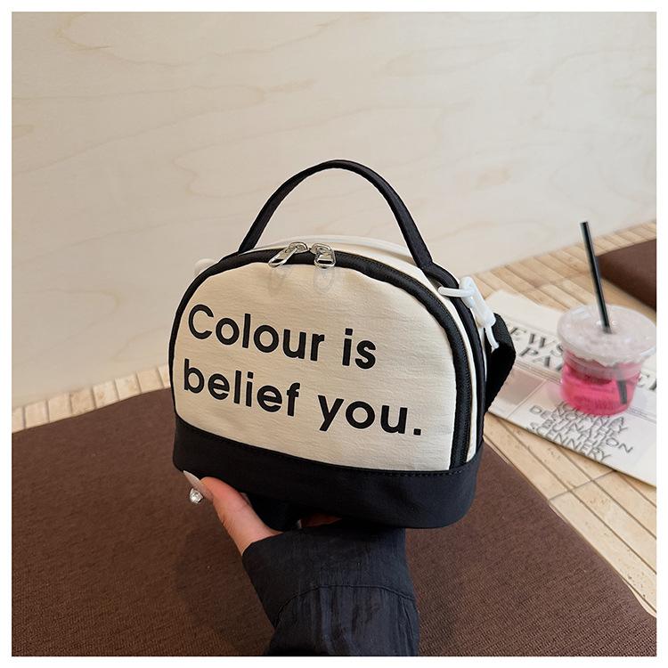 

Premium bag women s summer new fashion messenger cloth bag portable bowling bag чёрный