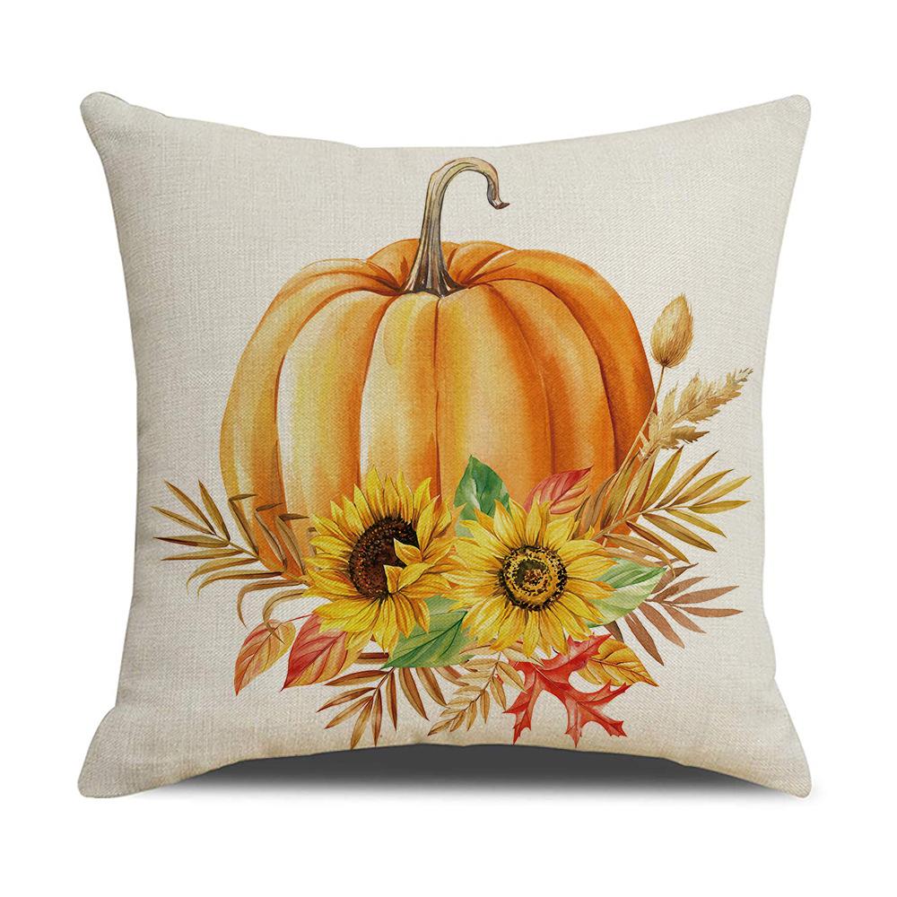 

Осенний урожай Тыква Наволочка Семейная вечеринка Наволочка Диван Спальня Наволочка Комбинация 45 * 45Cm (excluding pillow core)