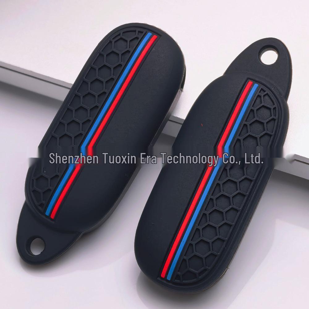 Zongshen Motorcycle Silicone Key Cover - Three-Color Honeycomb, Anti-Fall Design for 368G350D703RR Models