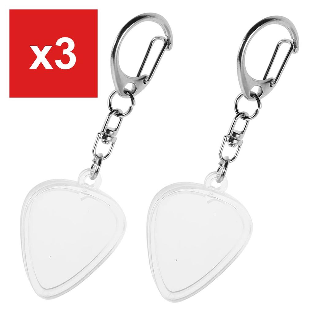 Teardrop Pick Keychain by KDSSYFT, 32x26mm (2 Pack)