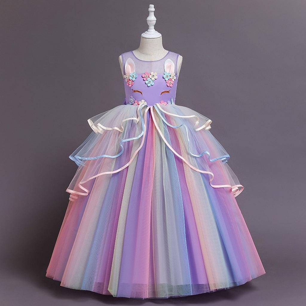 Girls Princess Gown Performance