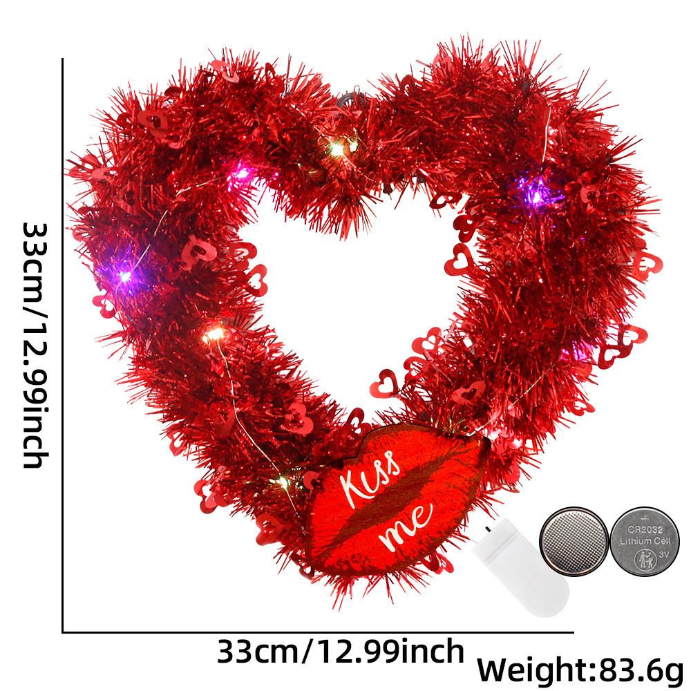 Adorable Led Love Heart Garland For Memorable Valentines Day And Wedding Events