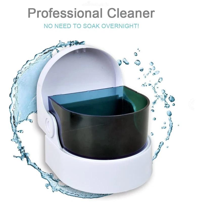 1Pcs Sonic Cordless Denture Cleaner Household Eyeglasses Jewelry Watch Denture Cleaning Machine