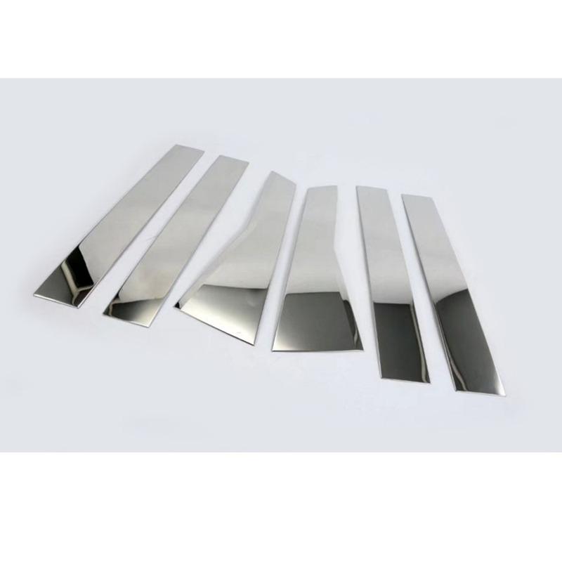 Car Stick Stainless Steel Car Window Garnish Pillar Window Middle Strip Trim For Honda CRV CR-V 2017 2018