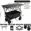 Outdoor Camping Wagon with Tank Wheels