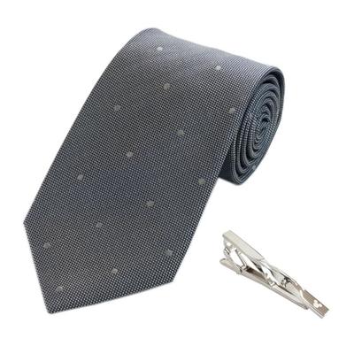 Mickey Mouse Tie Tie Bar Set Gray Necktie Tie Pin Present [Disney] & DN902520-2