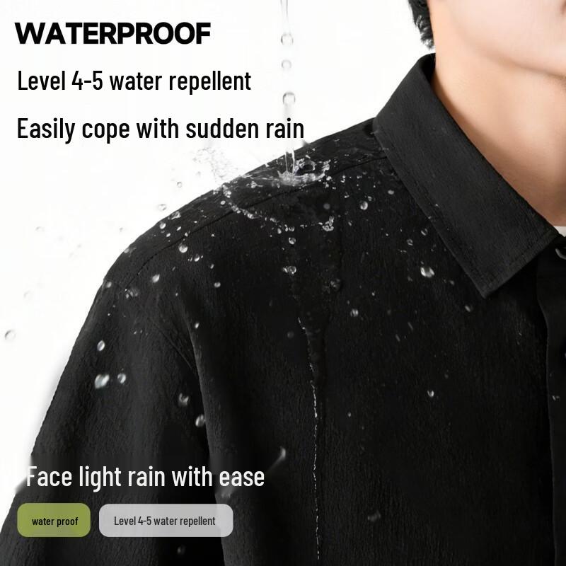 MINISO Men's Summer Three-Proof Short Sleeve Shirt