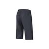 Anta Solid Color Straight Leg Comfortable Versatile Mid Waist Seven Point Casual Shorts Men Shorts Basic-Black 952427511-2