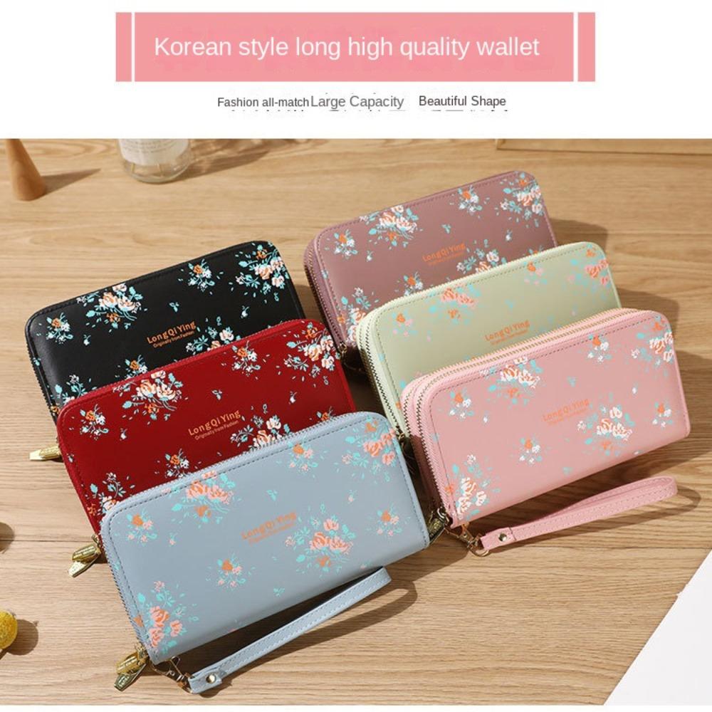 

Large Capacity Female Long Wallet PU Leather Money Purses Fashion Card Bag