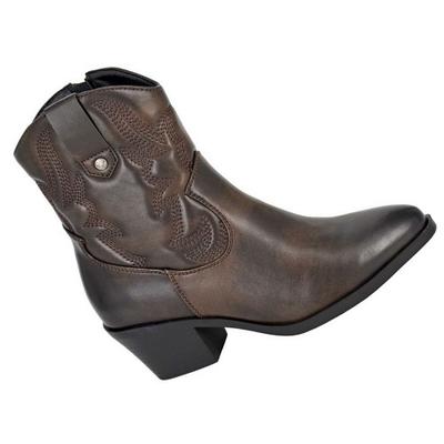 Womens/Ladies Bertilla Burnished Ankle Boots