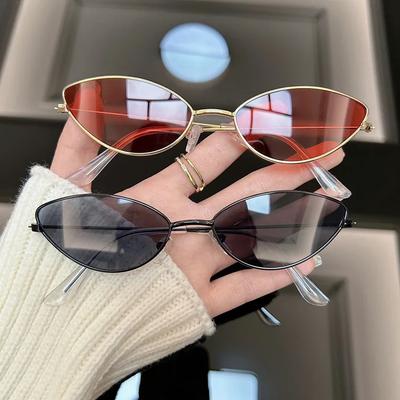 Retro Cat Eye Sunglasses Women Men Fashion Designer Vintage Sun Glasses Female Male Shades Punk Outdoors Mirror