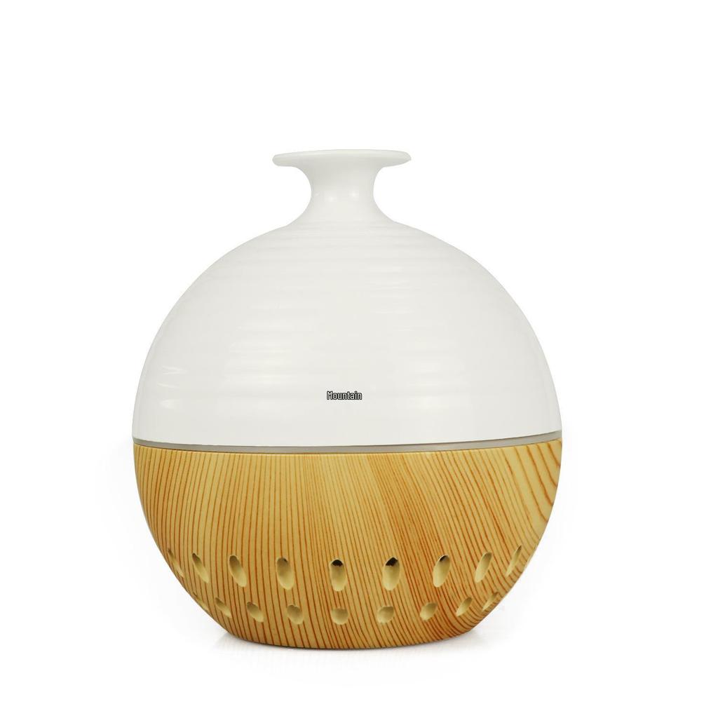 Wood Grain USB Aroma Diffuser & Translucent Humidifier