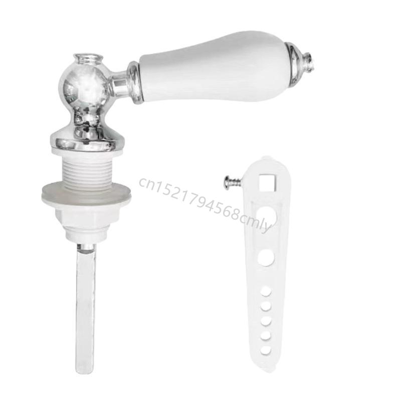 Ceramic Toilet Flush Handle Toilet Handle Replacement Flush Lever Repair Replace Flushers Handles Easy To Install 6XDE