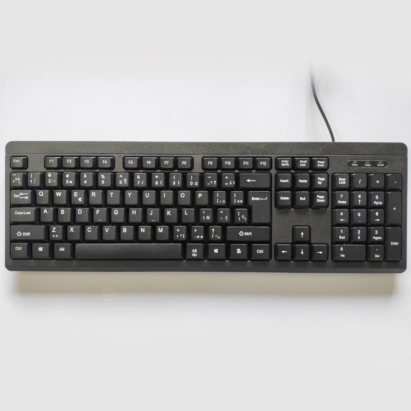 USB Multi-Language Wired Membrane Keyboard - Thai, Russian, Korean, Japanese