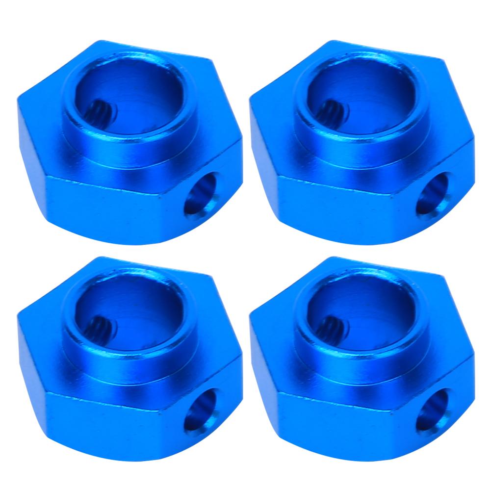 12mm Metal Wheel Hex Hubs Adapter Remote Control Spare Parts Fit for Traxxas trx-4 RC CrawlerBlue 8269B