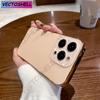 Fashion AG Slim Matte Case For IPhone 11 12 13 14 15 16 Pro Max IPhone 17 Pro 16ProMax Glass Lens Protector Plating Bumper Cover