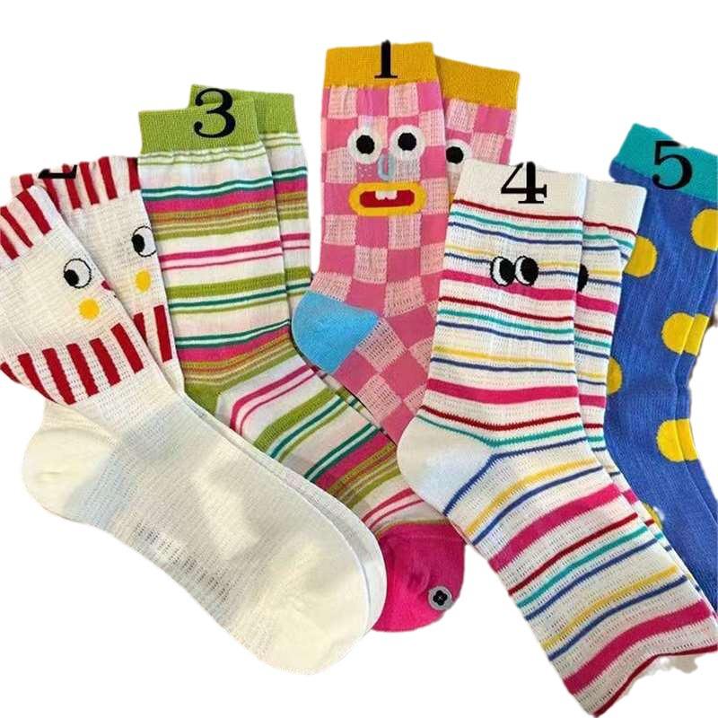 Renaissance Women's 3D Animal Mesh Mid-Calf Socks - Cute, Breathable Summer Style