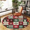 1pc Christmas, Pattern Round Chair Mat Area Rug - Non-Slip, Floor Mat for Office, Bedroom, and Indoor Decor -1002195