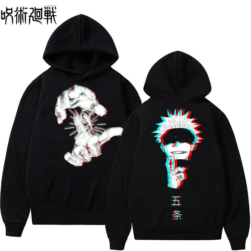 

Jujutsu Kaisen Satoru Gojo Print Autumn/Winter New Hoodies Men s and Women s Y2K Harajuku Large Size Casual Trend Sweater Top 3XL