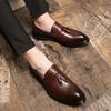 Leather Shoes Casual Shoes Business Comfortable Overalls Leather Shoes Lightweight Soft Soles Hollow Breathable Shoes