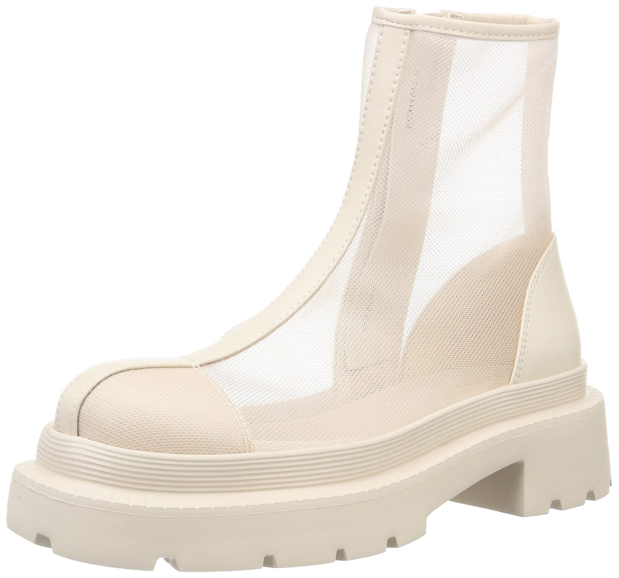 Ботильоны Randa на тракторной подошве, прозрачные, EC31174, IVORY, S