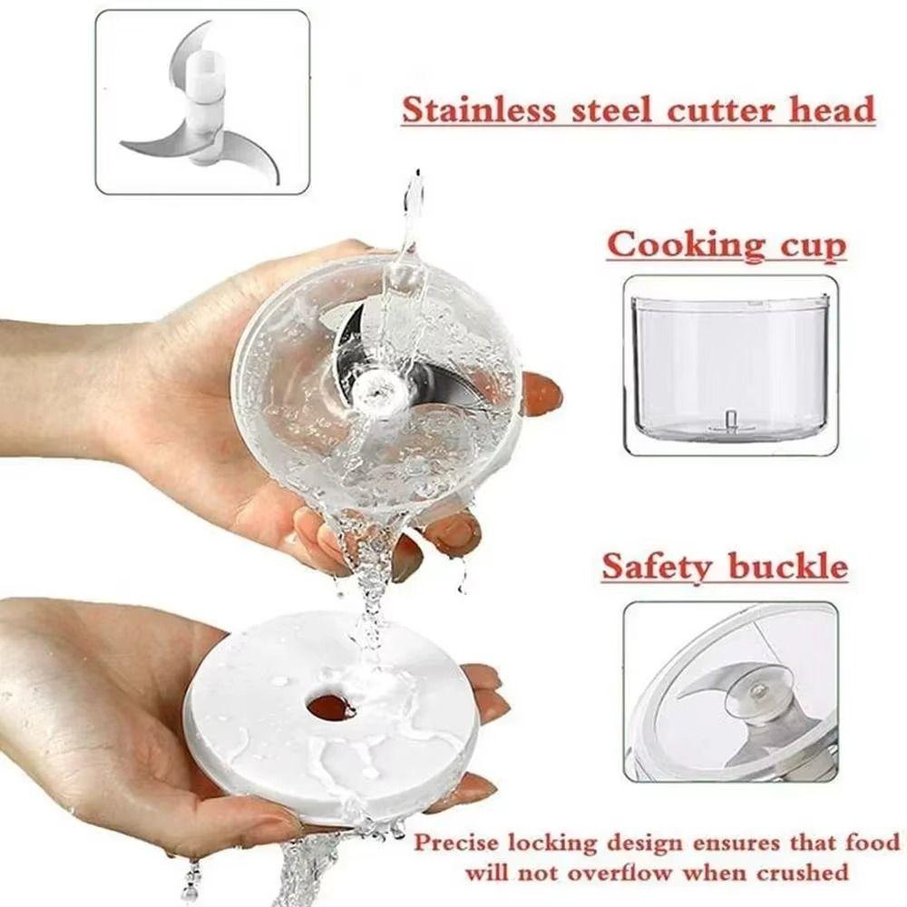 Masher Garlic Grinder Electric Mincer Household Food Mixer  for Vegetable
