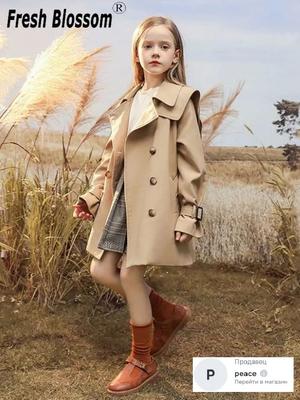 Mädchenjacken, Windbreaker-Oberteile für Kinder, mittellange Windbreaker-Jacken für kleine Mädchen