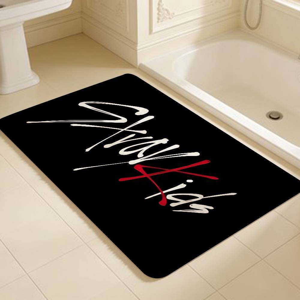 S-Stray COOL K-Kids Kpop Hallway Carpet Washable Non-Slip Living Room Sofa Chairs Area Mat Kitchen Doormat Area Rug