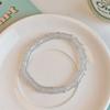 Tide Anello Osso Desiderio Puro Bracciale con Perline Donna Fresco Estivo Ghiaccio Trasparente Giada Fredda Bracciale Bambù Piatto Studente