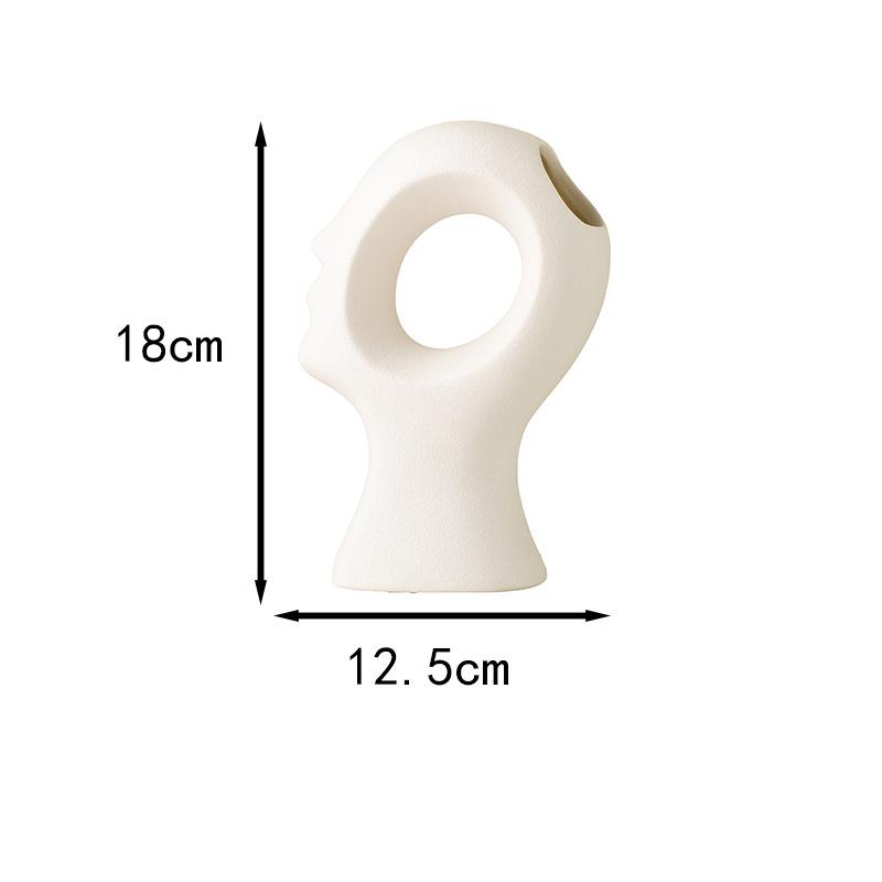 

Creative Twisted Ceramic Vase Minimalist Home Decor Desktop Flower Pot with High-end Feel