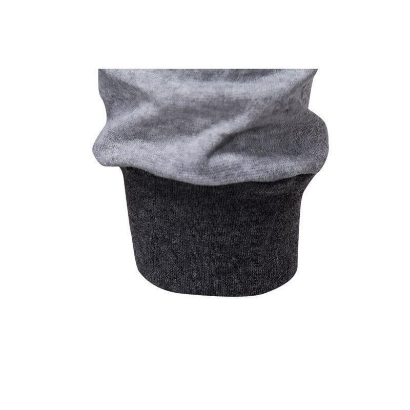 2025 Men's Fashionable Casual Two-Piece Slim-Fit Contrasting Color Hooded Cardigan Jacket