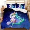Unicorn Kids Girls Pink 3D Bedding Set Duvet Cover Sale Cartoon Bedcllothes Animal Printed Queen King Size Home Duvet Covers