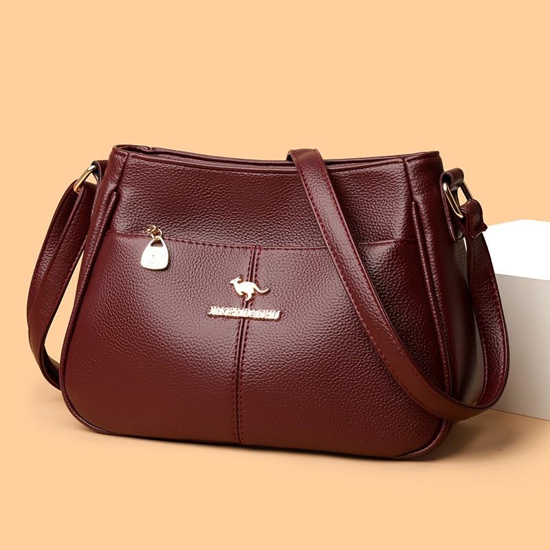 Ladies Soft Leather Shoulder Crossbody Messenger Bags Luxury Handbags Tote Bags for Women High Quality Casual Leather Handbag