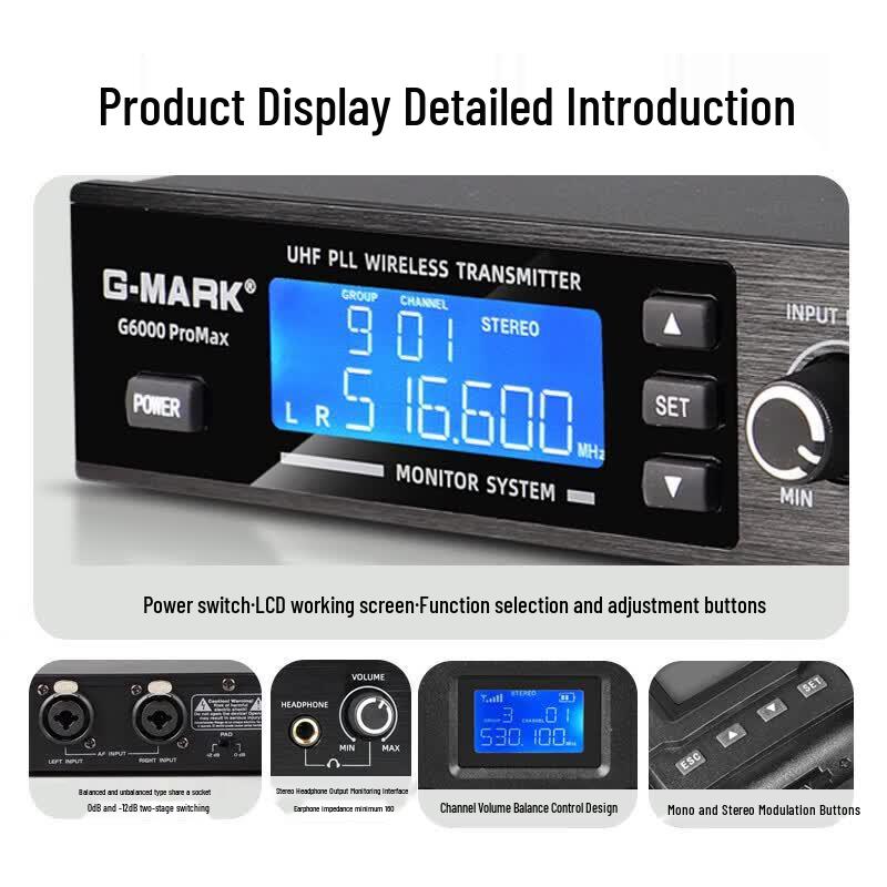 G-MARK G6000 Stereo Wireless In-ear Monitor System