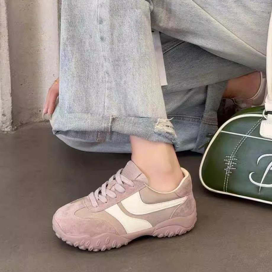 2025 spring new soft-soled casual sports shoes women's comfortable driving German training shoes running ballet Forrest Gump shoes women