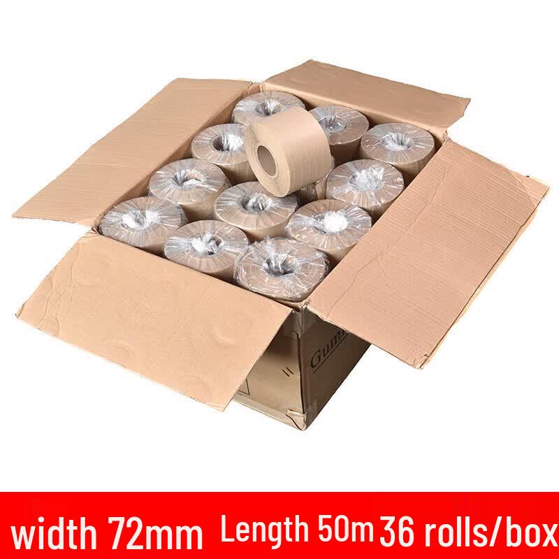 Fiber-Reinforced Water-Activated Kraft Sealing Tape