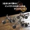 Clove Cube: Set of 3 Iron Motorcycle Figurines, Retro Miniature Ornaments, Stylish Entryway Decorations (SOUL BLACK)