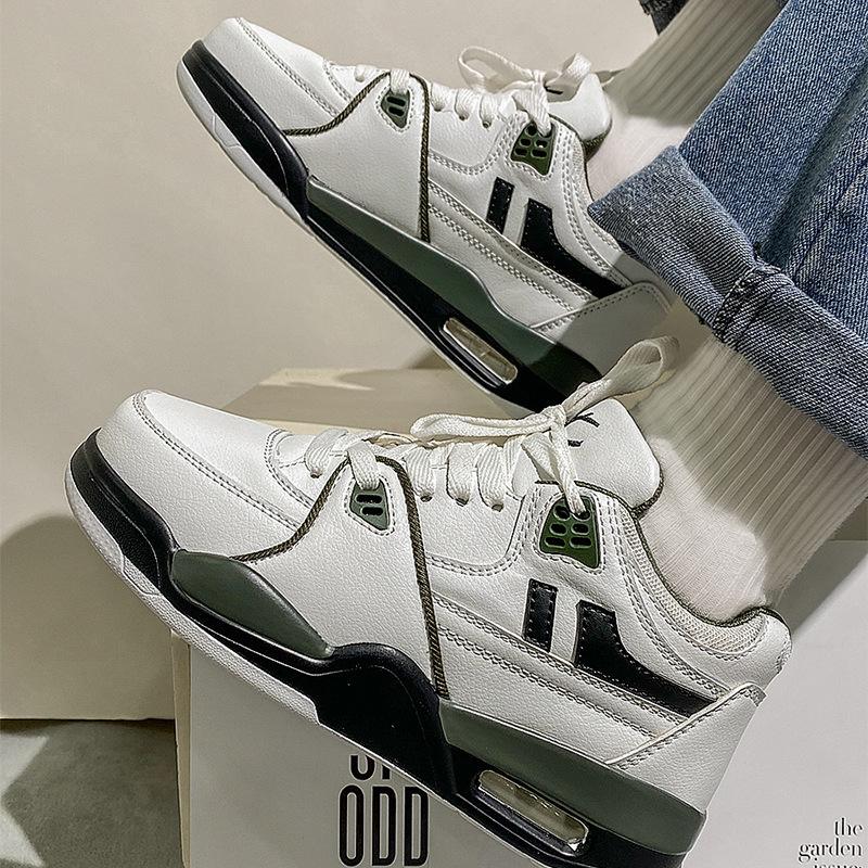 New lightweight casual basketball shoes ins super fire air cushion couple running shoes shock-absorbing platform sports shoes