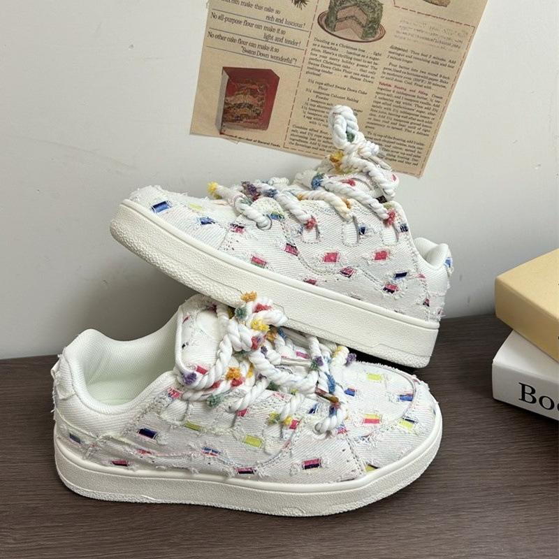 Vielseitige Atmungsaktive Sneaker für Damen, Neue Lässige Sportschuhe mit Dicker Sohle