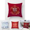 Elegant Xmas Cushion Cover Featuring Colorful Snowflake And Reindeer Designs