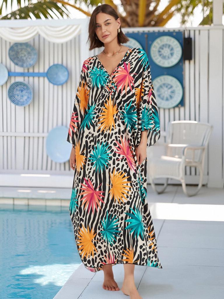 Cache-maillots de plage pour femmes européennes et américaines: Peignoir ample et long pour maillot de bain